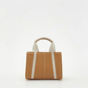 Reserved - Crossbody táska betétekkel - Bézs kép