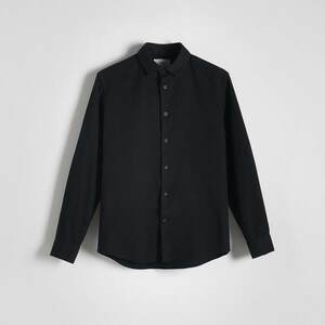 Reserved - Regular fit csíkos ing - Fekete kép