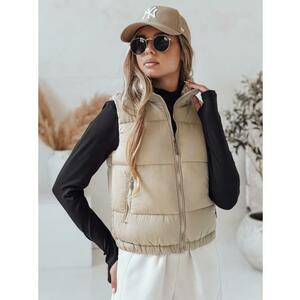 URBANELLE női steppelt mellény, bézs kép