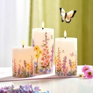 3 db LED-es gyertya Vadvirág szettben Eldo kép