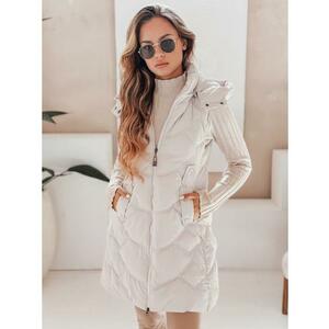 Női steppelt mellény szigeteléssel, világosszürke kép