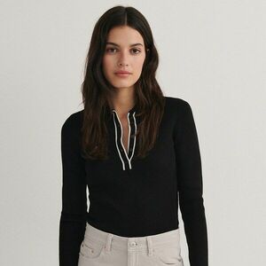 Reserved - Pólóing stílusú pulóver - Fekete kép