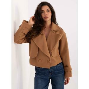 Kamél színű rövid trenchkabát RUE PARIS kép