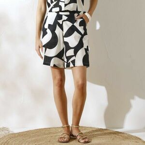 Széles pamut rövidnadrág kép