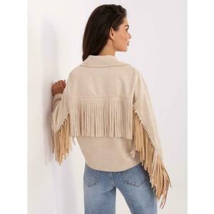 Bézs cowboy kabát gombokkal kép