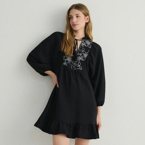 Reserved - Diszes himzésű ruha - Fekete kép