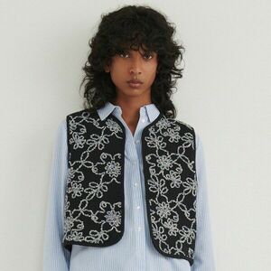 Reserved - Mellény hímzett díszítéssel - Fekete kép