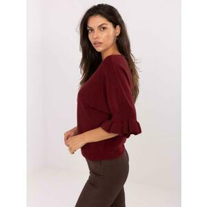 Világos sárga kétoldalas pulóver V nyakkivágással kép