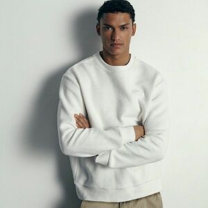 Reserved - Srukturált kötésű felső - Krém kép