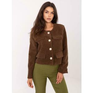 Barna kabát vastagabb anyagból RUE PARIS kép