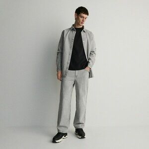 Reserved - Koptatott hatású loose farmer - Világosszürke kép