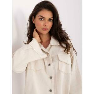 Világos bézs farmerkabát gallérral RUE PARIS kép