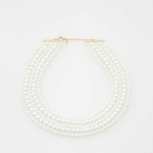 Reserved - Gyöngyös nyaklánc - Krém kép