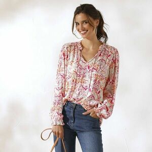 Blúz béka és nyomtatással kép