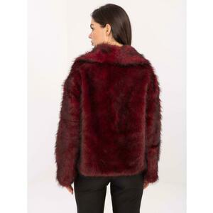 Bordó bőrdzseki zsebekkel RUE PARIS kép