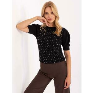 Rózsaszín-menta női oversized pulóver csíkokkal kép