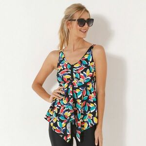 Fürdőruha aszimmetrikus tankini top Boruca nyomtatással kép