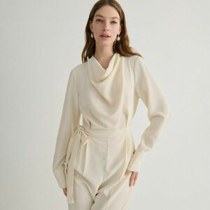 Reserved - Ráncolt nyakkivágású overall - Krém kép