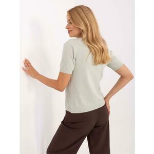 Fekete pulóver kerek nyakkivágással kép