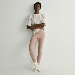 Reserved - Bordás anyagú, kétrészes dzsörzépizsama - Barna kép