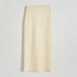 Reserved - Dzsörzé midiszoknya - Krém kép