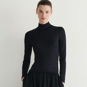 Reserved - Kevert anyagú ruha - Tengerészkék kép