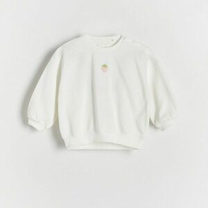 Reserved - Hímzett pulóver - Krém kép