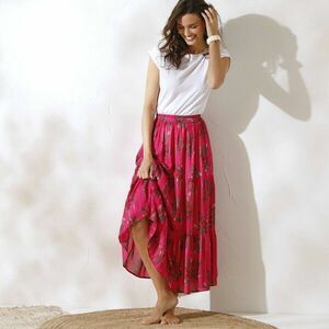 Hosszú szoknya virágmintával kép