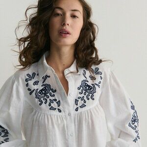 Reserved - Ing hímzéssel - Fehér kép