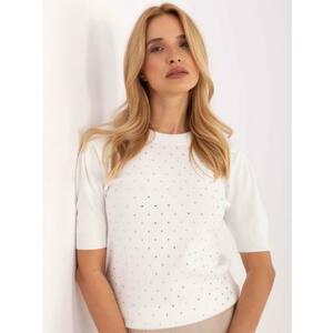 Ecru női pulóver viszkóz keverékkel kép