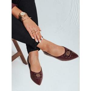 Női bordó balerina cipő kép