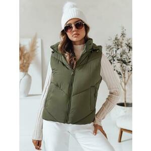 Női steppelt mellény LIKEHUGS zöld kép