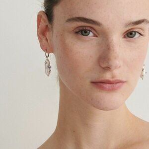 Reserved - Fülbevaló természetes gyöngyből - Ezüst kép