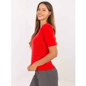 piros női pulóver kép