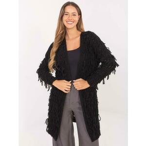 Fekete női kardigán boho stílusban RUE PARIS kép