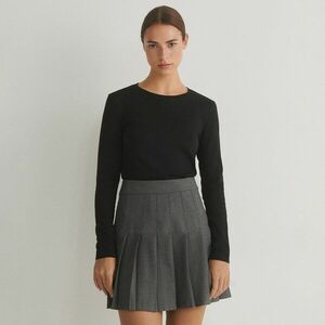 Reserved - Pliszírozott miniszoknya - Szürke kép