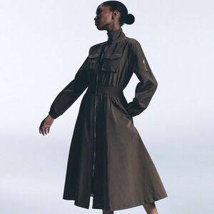 Reserved - Cipzáros midiruha - Khaki kép