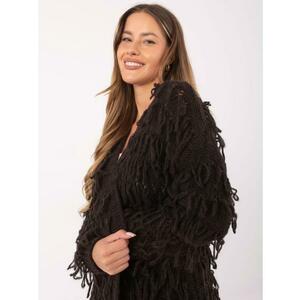 Sötétbarna kardigán boho stílusban RUE PARIS kép