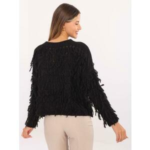 Ecru pulóver kerek nyakkivágással RUE PARIS kép