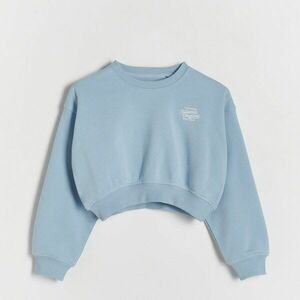 Reserved - Nyomott mintás rövid pulcsi - Kék kép