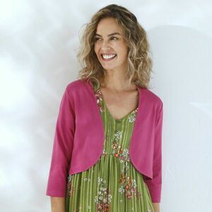 Egyszínű boleró 3/4-es ujjal kép