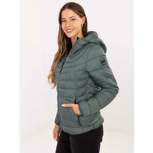 Sötétzöld kabát kapucnival SUBLEVEL kép