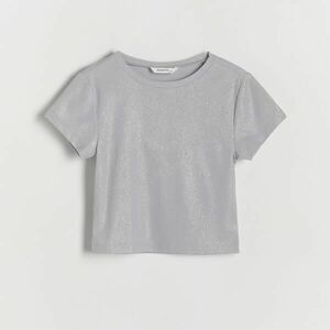 Reserved - Csillámos póló - Világosszürke kép