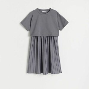 Reserved - Ruha rakott szoknyával - Szürke kép