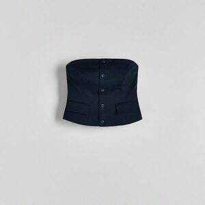 Reserved - Fűzős felső - Tengerészkék kép