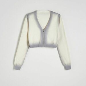 Reserved - Gradiens mintás pulóver - Krém kép