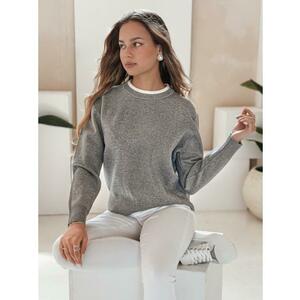 Női DARMILA alap pulóver, szürke kép