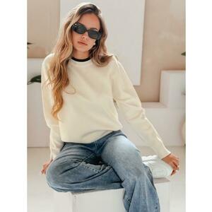 Női DARMILA alap pulóver, ecru kép