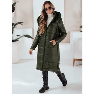 Női steppelt átmeneti kabát ORVITA kapucnival, zöld kép