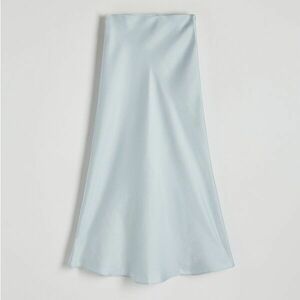 Reserved - Szatén viszkózszoknya - Kék kép